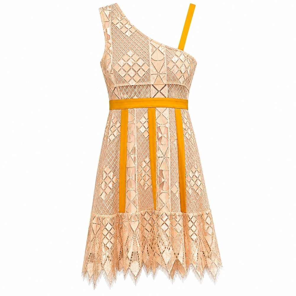 NWT Foxiedox Fairy Grunge Avant Garde Lace Mini Dress Small Asymmetrical Artsy